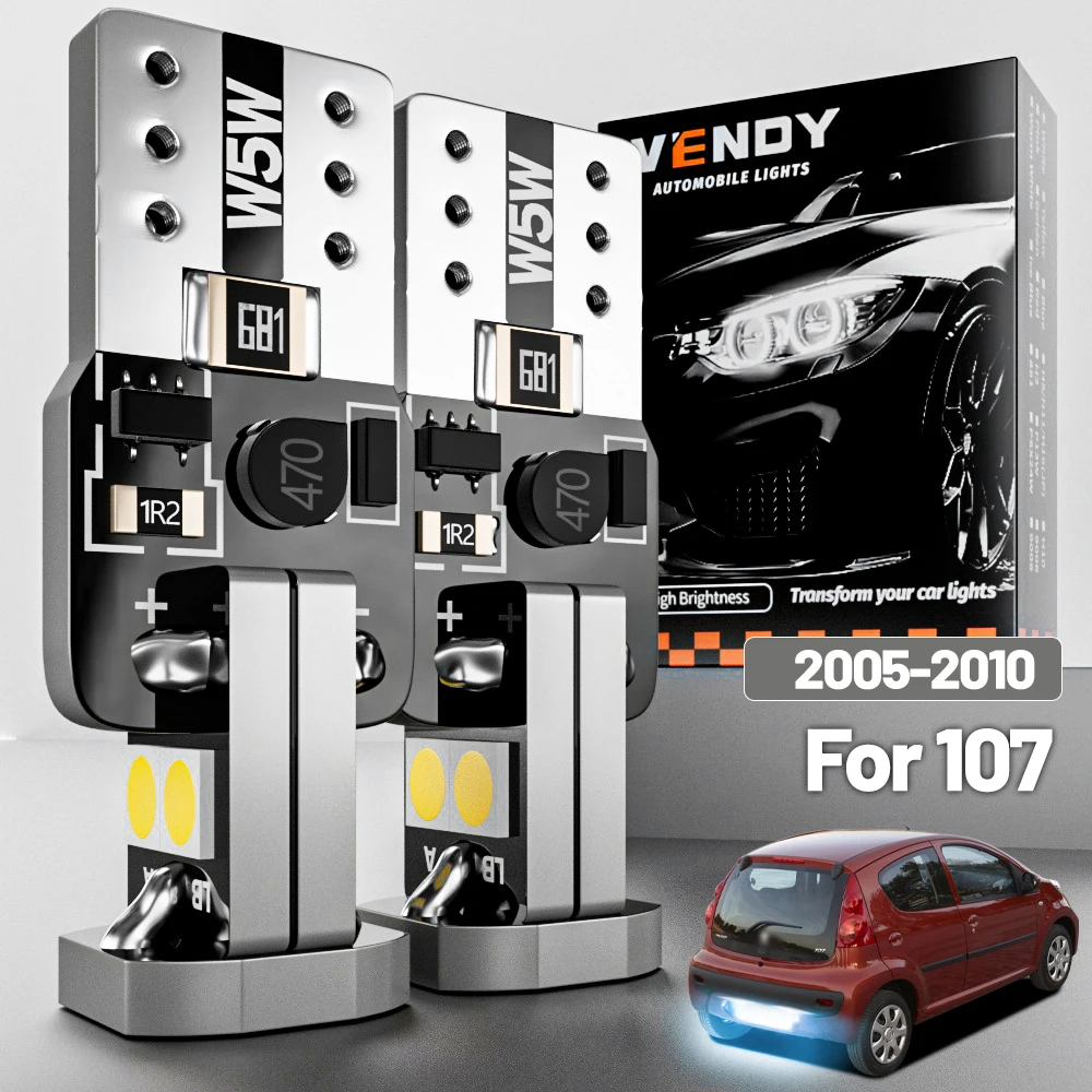 2 Stück LED-Kennzeichenbeleuchtung für Peugeot 107 2005–2010 2006 2007 2008 2009 Canbus-Zubehör