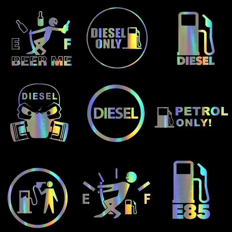 Stickers Gas Cap Stickers Diesel Petrol Gasoline Decal Personalized Creative Funny Gas Cap Decorative Decal Car Accessories