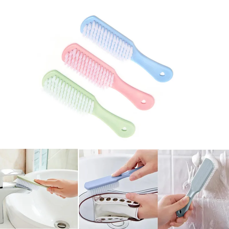 Cleaning Brush Soft Bristled Shoe Brush Long Handle Brush Clothes Brush Shoe Clothing Board Brush Household Cleaning Tool