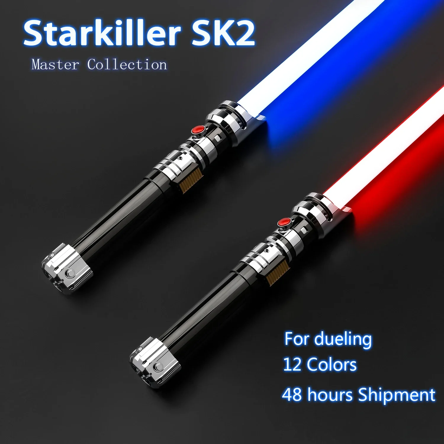 TXQSABER Jedi Starkiller SK2 Replica Lightsaber Metal Hilt Heavy Dueling RGB SNV4 Light Sword  Neo Pixel Laser Cosplay Gift