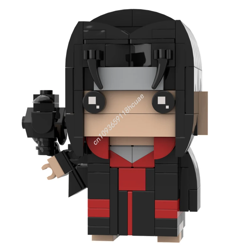 173ピース MOC うちはイタチ ブリックヘッズ モデル 組み立てブロック 子供向け工作玩具 教育 誕生日 建築ブロック クリスマスプレゼント