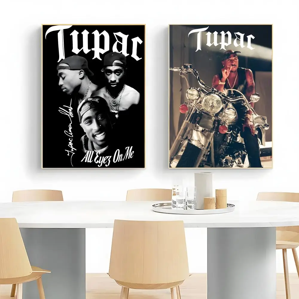 iconic rapper T-Tupac Shakur Poster Wall Art Print Decorative Mural Home Decor Gift Unframed