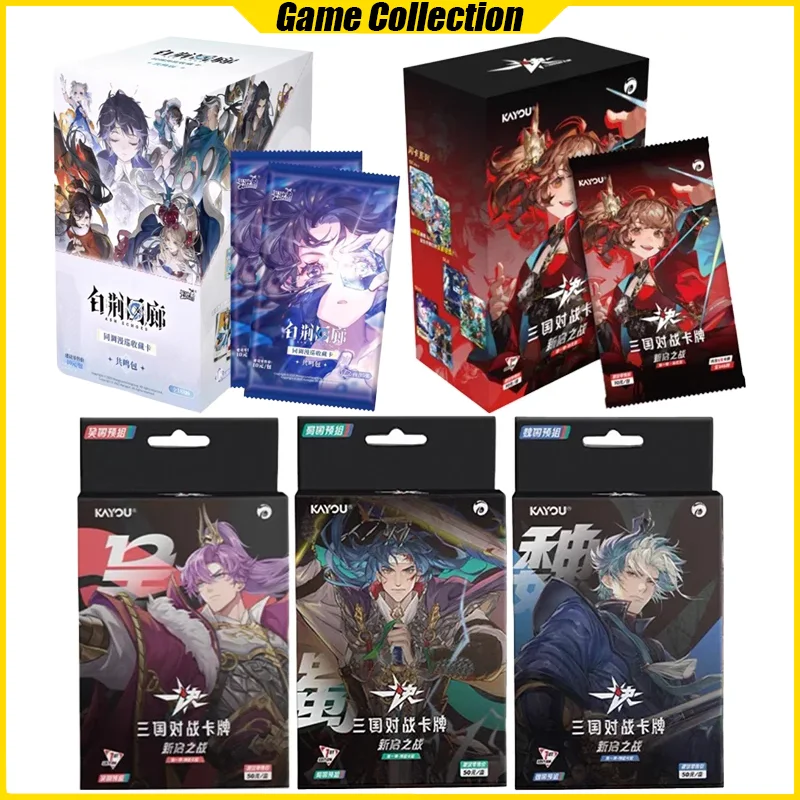 

Карты KAYOU Ash Echoes Three Kingdoms TGG, коллекционные карты аниме Mistery Box, настольные игры, игрушки, подарки на день рождения для мальчиков и девочек