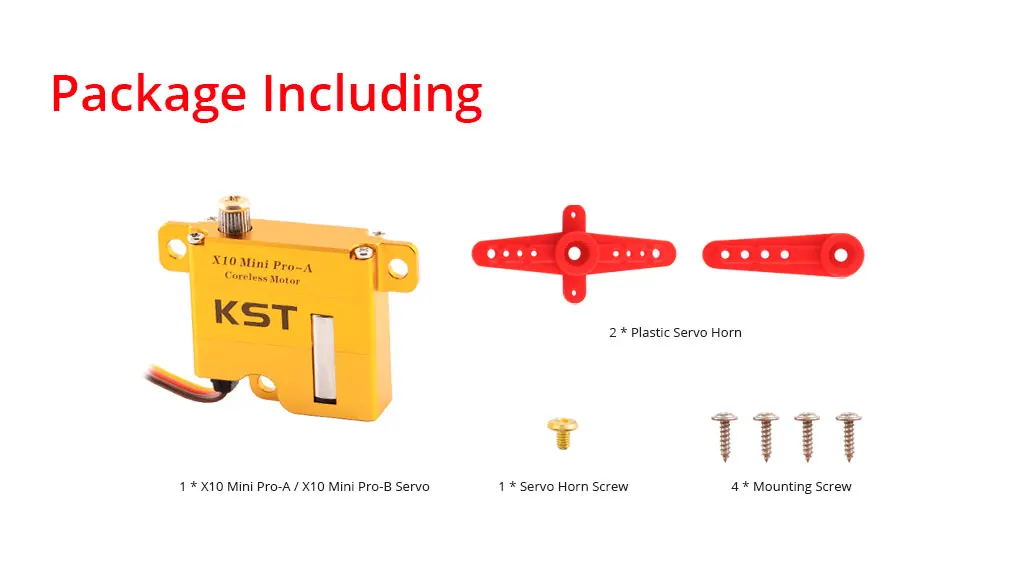KST X10 Mini Pro 8.0Kgf.cm 0.08sek Digitaler Metallgetriebe-Servo für Wettkampfgleiter und Großmodellgleiter – Detail 10