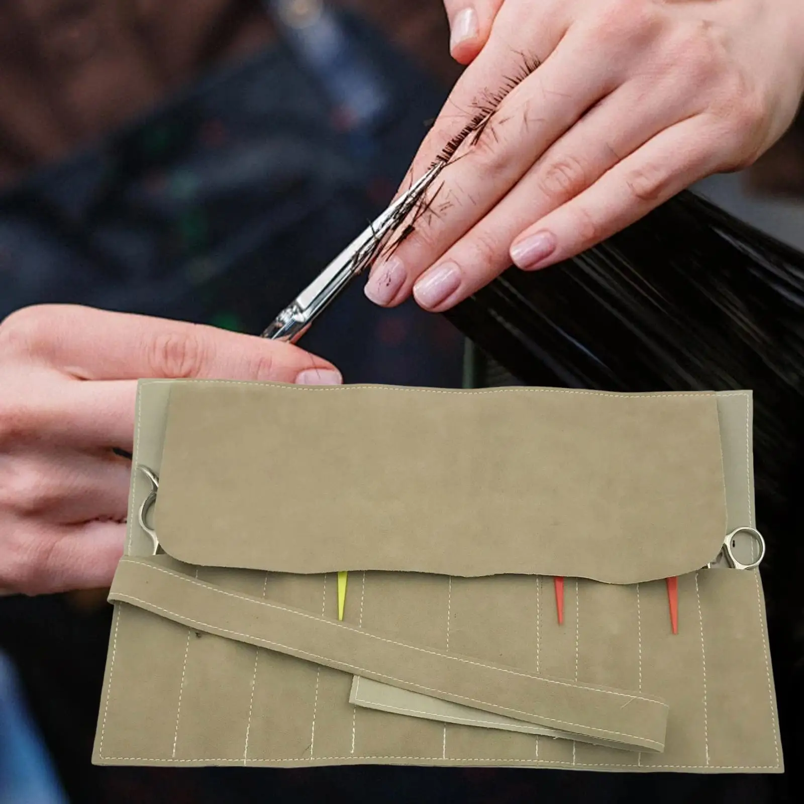 

Roll up Organizer Hair Tools Pouch for Make up Specialist Stylist Barber