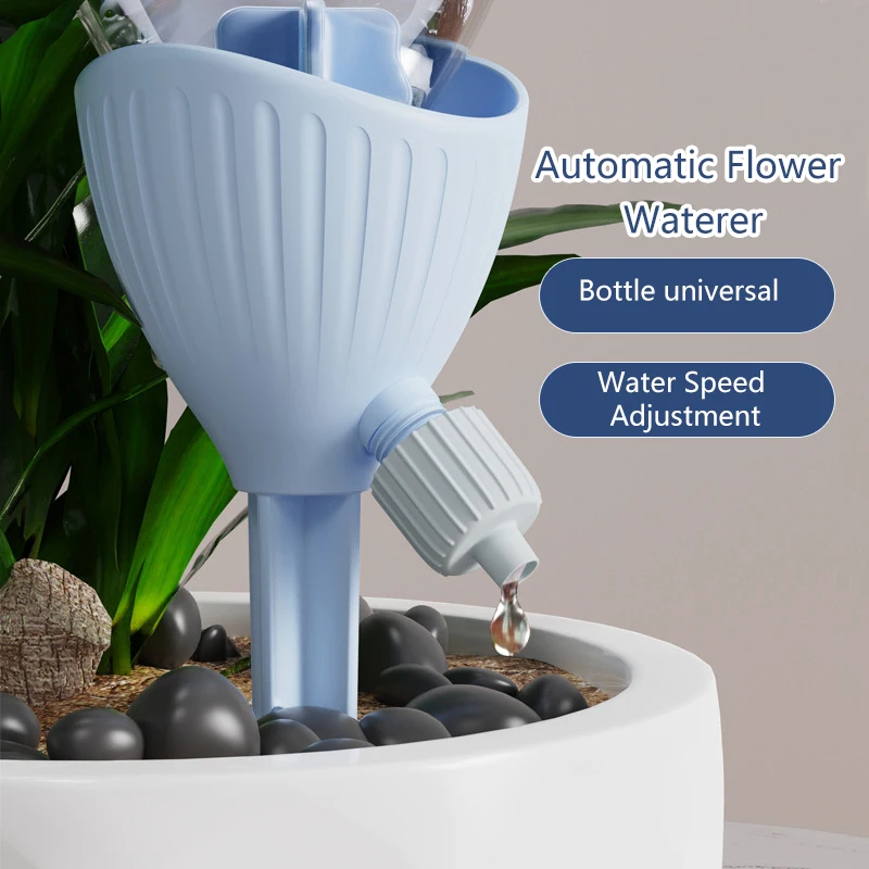 Home Automatic Water Seepage Device 4pcs Automatic Watering Devices Plant Potting Gardening Adjustable Speed Dripping Device