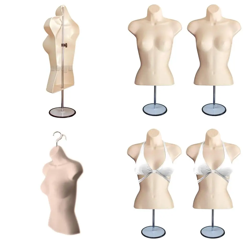 

Штабелируемый женский манекен, полая спинка, металлическая подставка, размер S-M для дисплеев футболок и дизайна