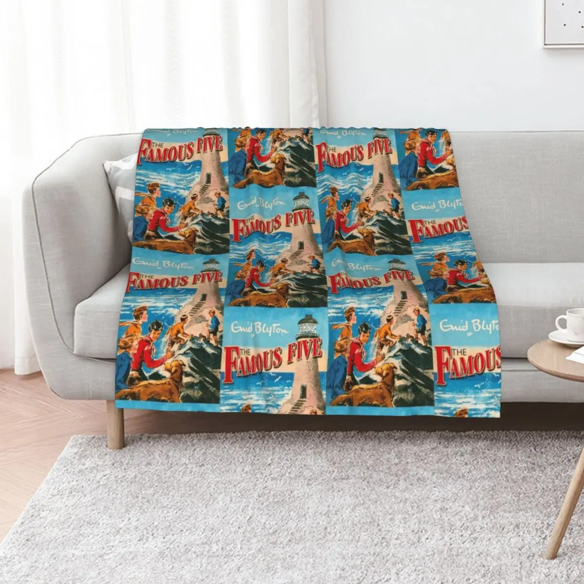 The Famous Five by Enid Blyton Throw Blanket Polar Thins Warm For Decorative Sofa Hair For Sofa Thin Blankets