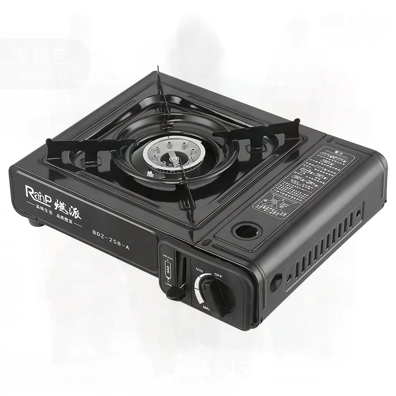 المحمولة في الهواء الطلق موقد غاز يندبروف بطاقة يغلي كاس نزهة موقد المنزلية الأسود وحدات فرن البيوتان لمدة 3-5 أشخاص #2