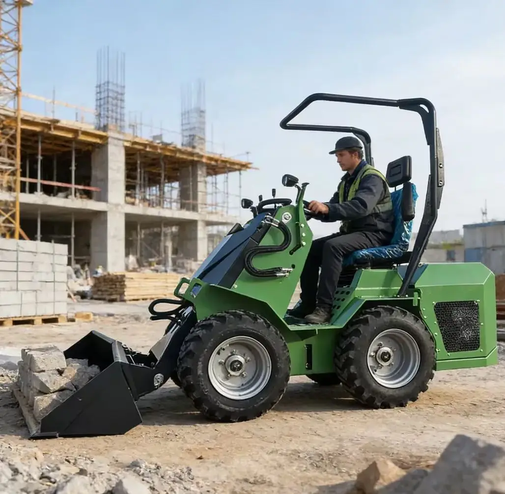 

Мини-погрузчик Гусеничный мини-погрузчик с ковшовым колесом 4-в-1, поставщик мини-погрузчиков