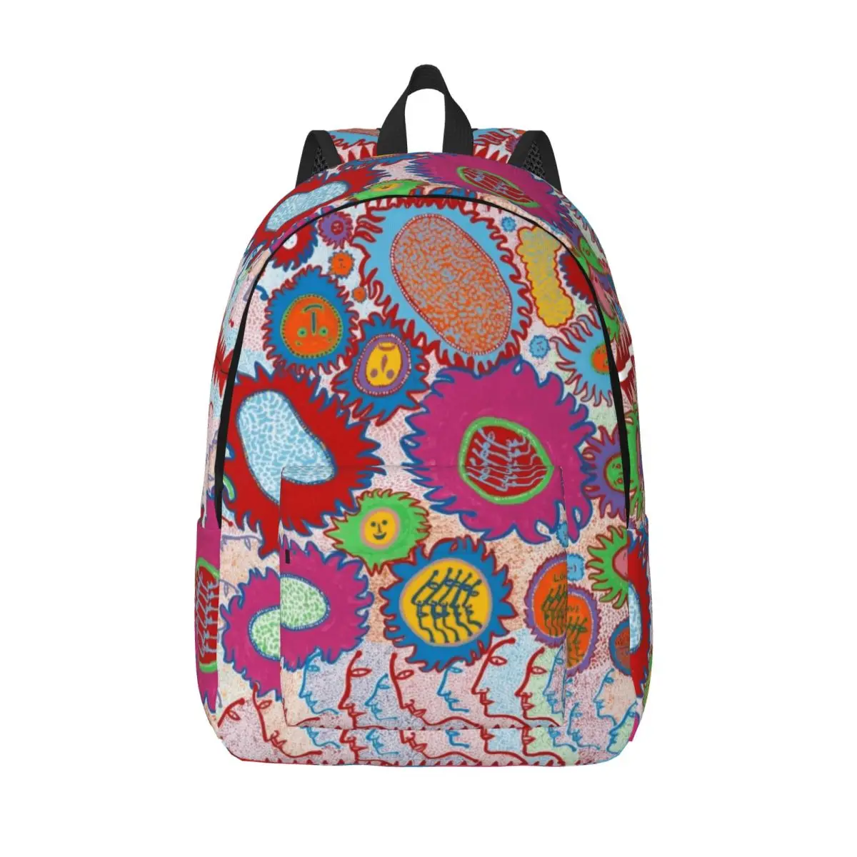 Yayoi Kusama Full Color Backpack for Kindergarten Primary School Student Pumpkin Polka Aesthetic Bookbag Boy Girl Kids Daypack