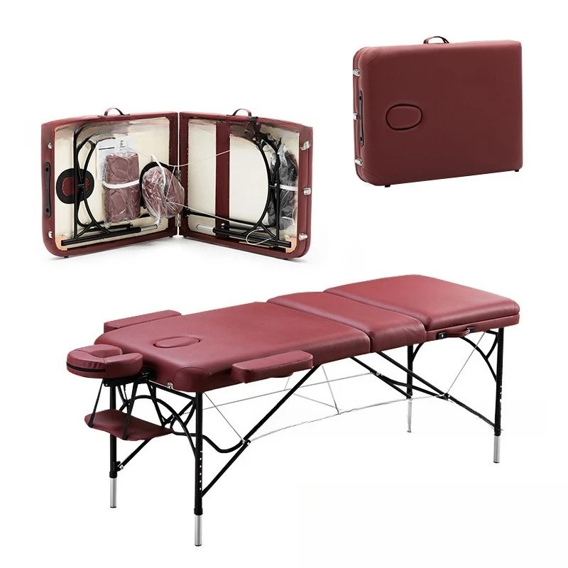 Aluminum alloy foot folding massage bed massage  physiotherapy  thickened sponge beauty  XY-888