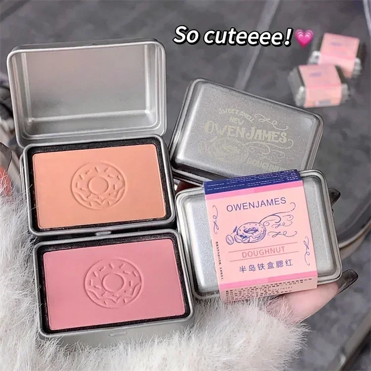 Monochrome Blush Peach Pink Orange Tint Makeup Blush Palette Cheek Contour Rouge Cosmetics Long-lasting Face Brightens Cosmetics