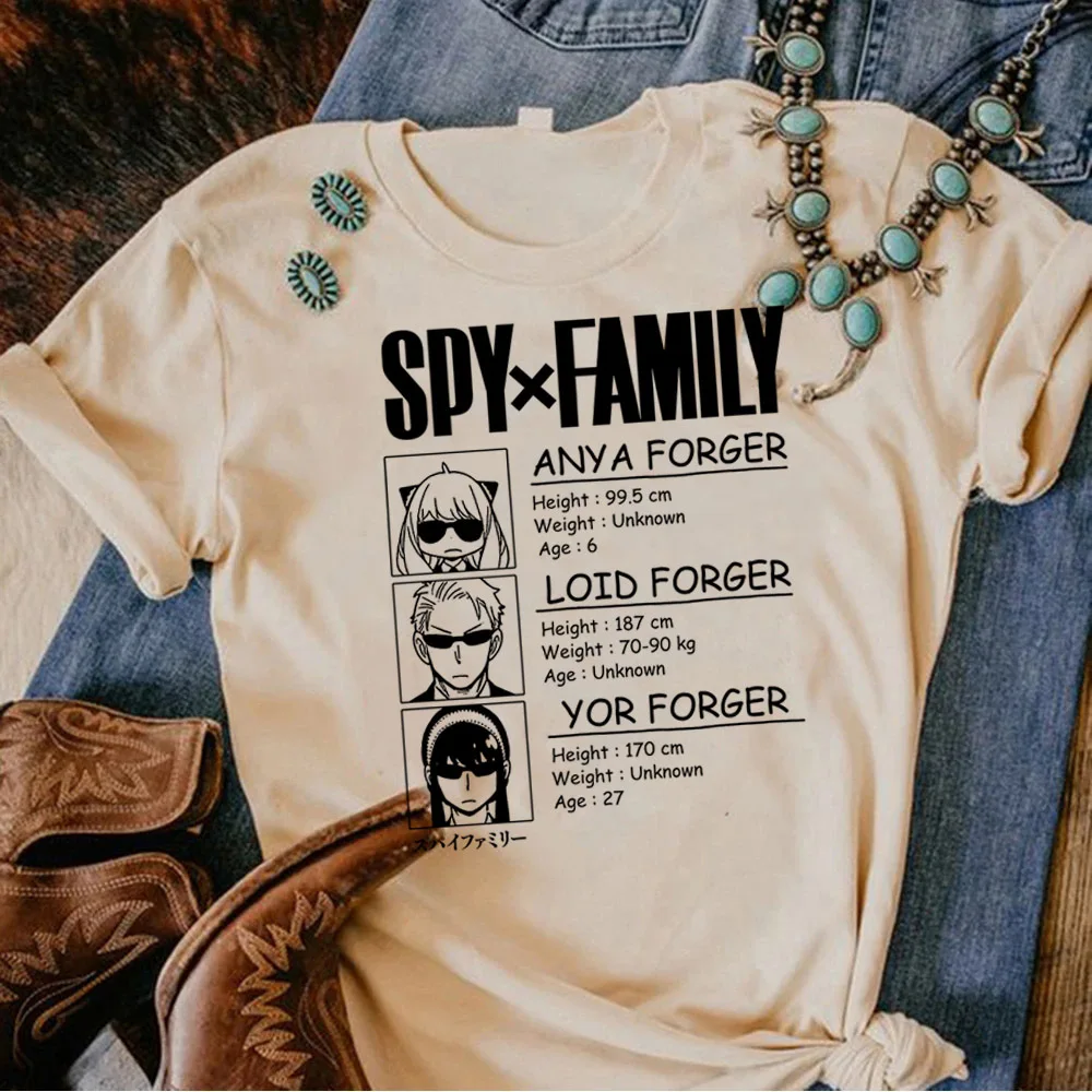 Anya Spy x Family female Breathable anime Grunge women University Comfortable t-shirt harajuku Digital Classic Comfortable