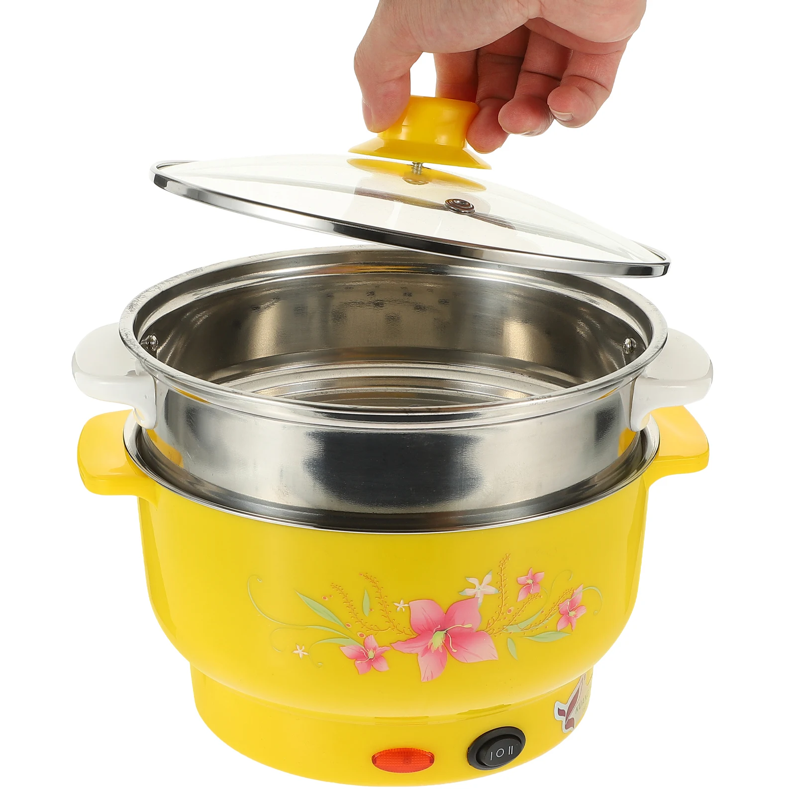 

Electric Hot Pot Steam Double Layers Stockpot Stainless Steel Steamer Multifunctional Cooking Boiler Kitchen Barware Practical