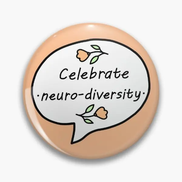 Celebrate Neurodiversity  Soft Button Pin Jewelry Badge Fashion Gift Women Cute Collar Lover Creative Funny Metal Brooch