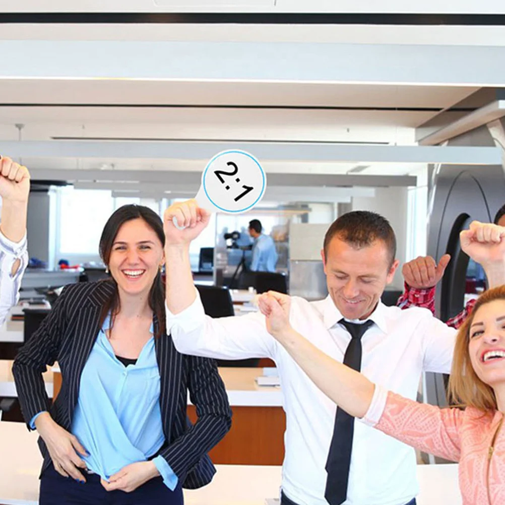 

6pcs Blank Dry Erase Scoreboard Handheld Whiteboard For Voting Games Judging Portable Marker Board Smooth Surface School Office