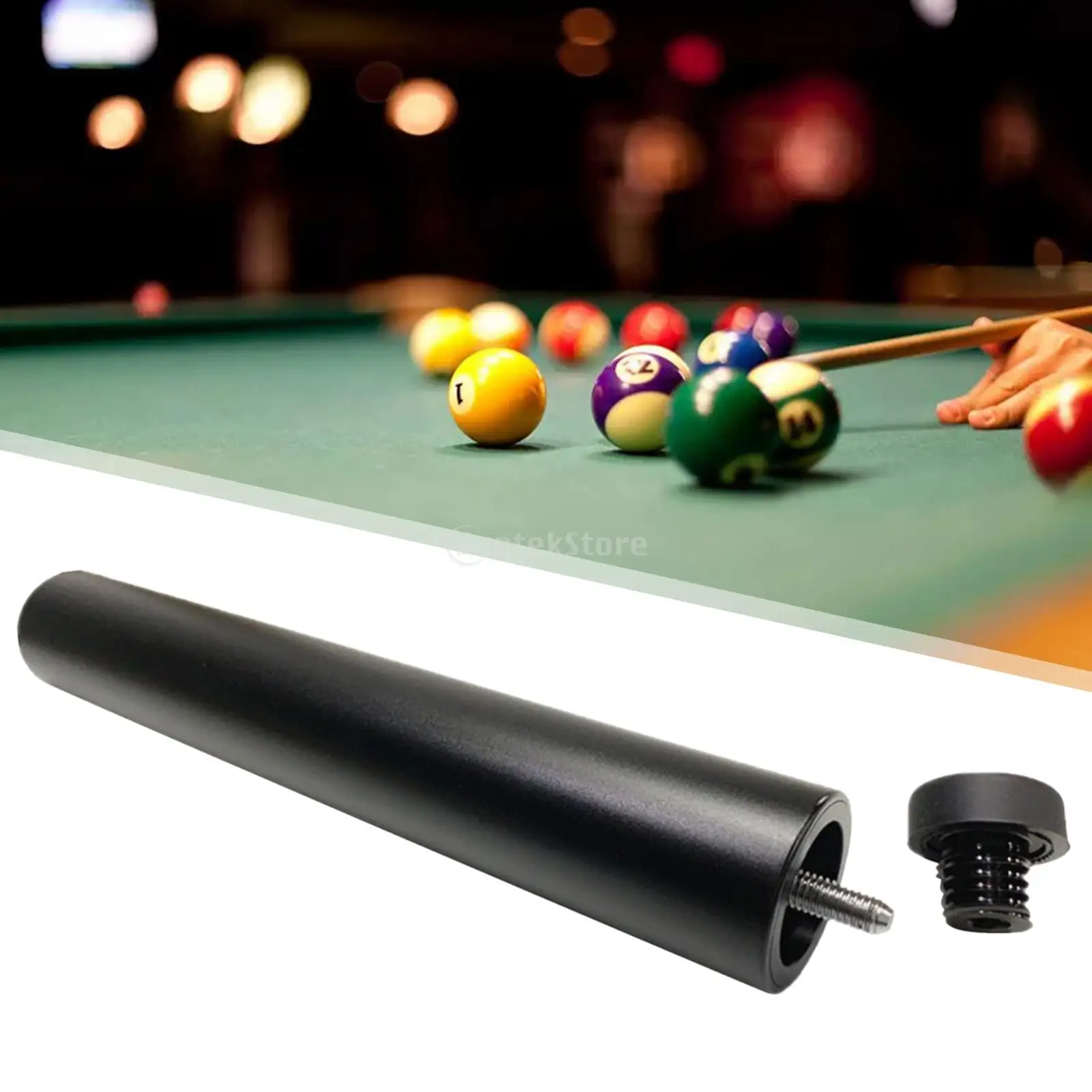 Pool Cue Extension Push On Telescopic Extension Billiard Holder Extender Professional Billar Stick Cue Exceed Extender