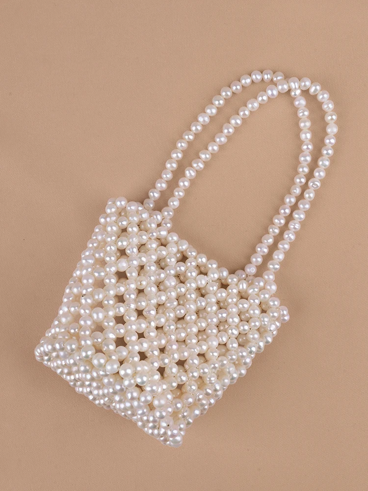 high quality make-to-order ture nature freshwater Pearl jewelry fashion hand bag for Women Girl's pearl jewelry