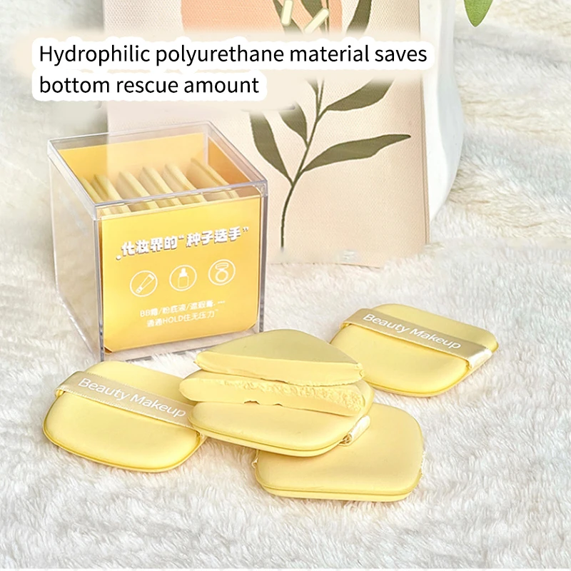 GECOMO 버터 비스킷 듀얼 유즈 쿠션 퍼프 - 부드럽고 매끄러운 마감으로 습식 또는 건식 사용에 적합한 벨벳 같은 부드러움