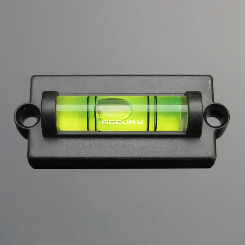 HACCURY Mini Bubble Level Spirit Level Small Spirit with Mounting Holes Water Level Tool with Ears (50 Piece/Lot)