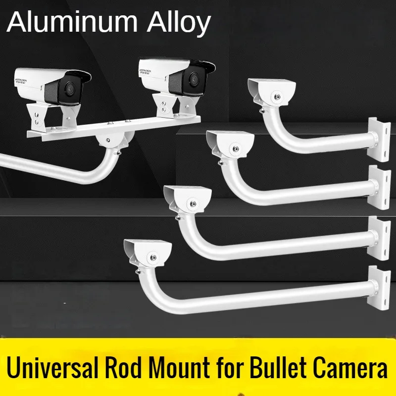 

Aluminum Alloy Universal Holding Rod Bracket CCTV Camera Mounting Vertical Pole Mount Twin Cameras Support Double Cameras Mount