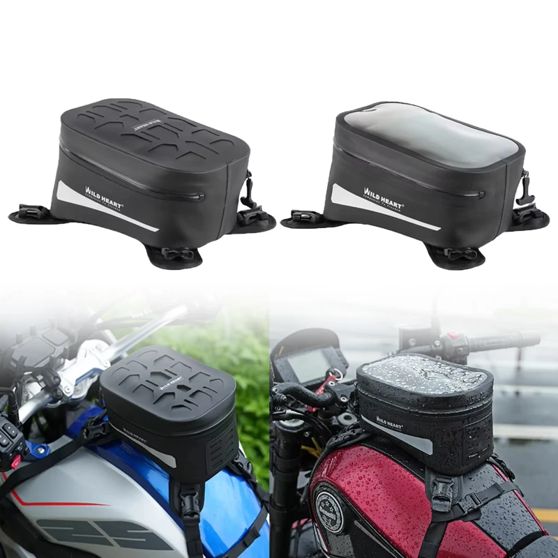 Motorcycle Tank Bag 3.5L Fully Quick-Release Waterproof Storage Bag Motorbike Tool Box Navigation package