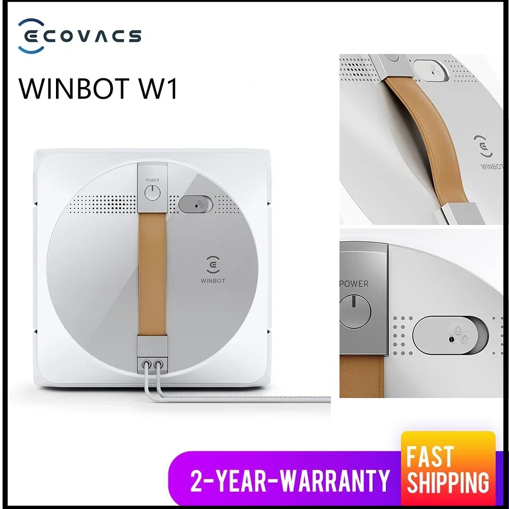 2024  ECOVACS WINBOT W1S PRO 2800PA Intelligent Anti-collision Cross Automatic Sprinkler 60mL Large Water Tank WIN-SLAM3.0