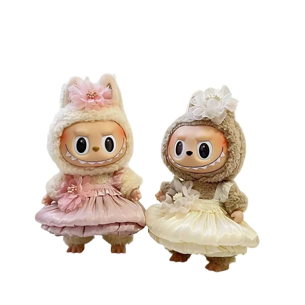 

Элегантное вечернее платье для CRYBABY Cry baby/17 см Labubu v1 v2 v3, кукольный наряд, одежда, платье, одежда для кукол, аксессуары для кукол