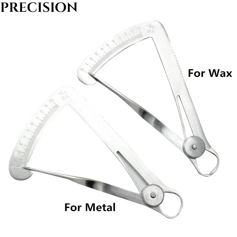 Dental Gauge Caliper Dentist Tools Dental Caliper for Metal/Wax Dental Lab Tool Dentist Wax Thickness Measurement Ruler Tool