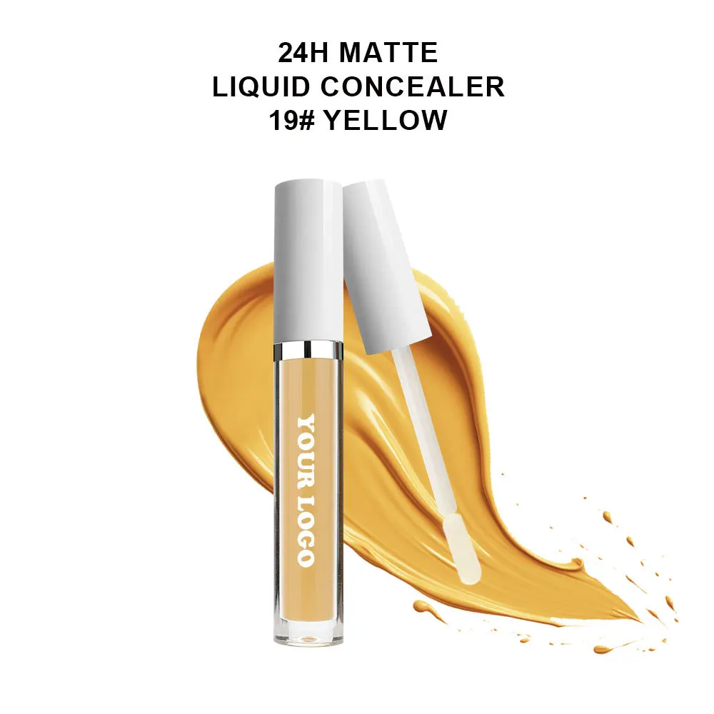 ฉลากส่วนตัว Professional Face Liquid คอนซีลเลอร์ Matte ความคุ้มครองสูงกันน้ําควบคุมน้ํามัน Moisturizing คอนซีลเลอร์ติดทนนาน