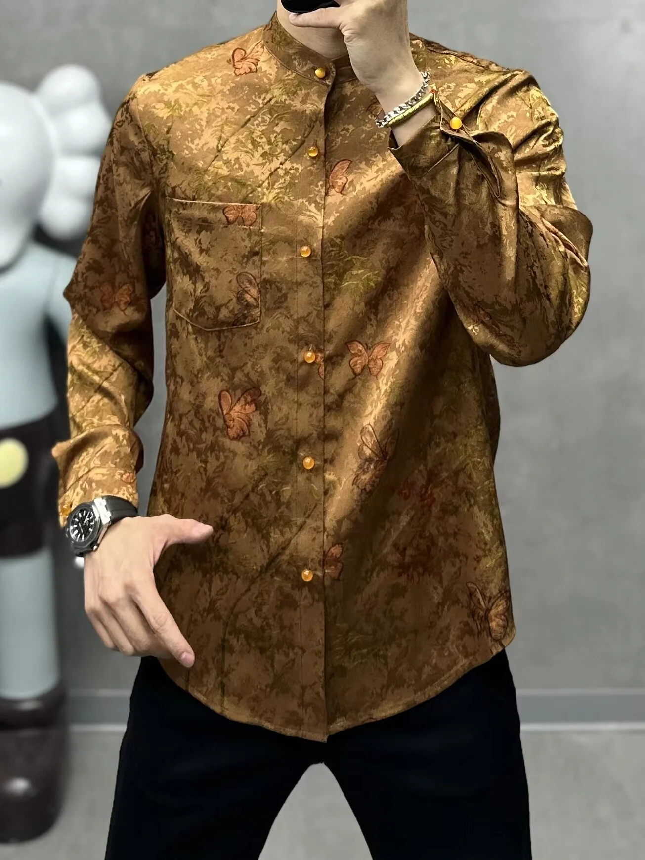 

Comfortable Faionable Men's Tang Suit irt Versatile Busin Casual Spring Summer New Arrival Premium Feel Youth Sle