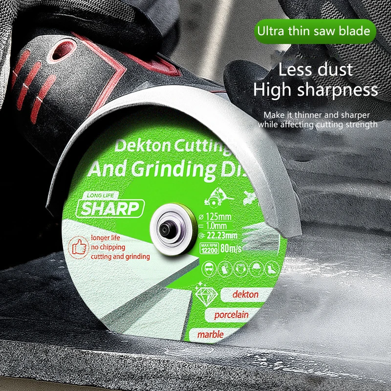 

Нефритовое специальное полировальное режущее лезвие, острое пайка стекла, алмазное пильное полотно, режущий диск для керамической плитки Φ100-125 мм X22,23 мм