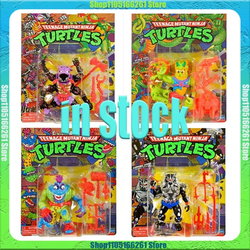 Figurines de jeu Anime pour adolescents, tortues Ninja mutantes, tyrannosaure, queue de fourmi, tête en acier, Collection d'ornements, nouvelle collection
