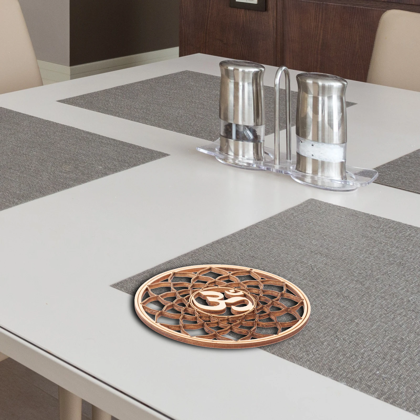 

5 Pcs Wooden Cup Mat Pad Delicate Tableware Practical Home Coaster Anti Skid Bowl Mats Cutlery Long Use Beautiful Home Hotel