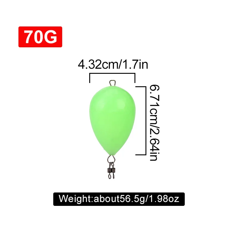 WEIHE 1PC Glow-in-the-dark Angeln Bobber Angeln Float Leuchten Bobber Wasser Sport Angeln Hilfe Werkzeug – Detail 6
