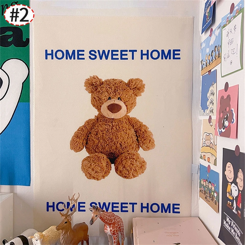 Room Decoration Kawaii Wall Tapestry Hanging Cloth Background Bedroom Wall Bedspread Dormitory Room Decoration Anime Tapestries