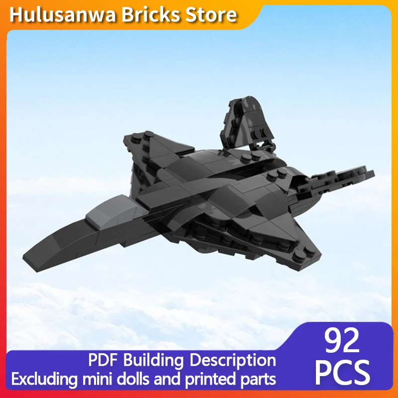 

YF-23 Black Widow II Modern Military Fighter Jets Model MOC Building Bricks War Equipment Modular Technology Gifts Children Toys