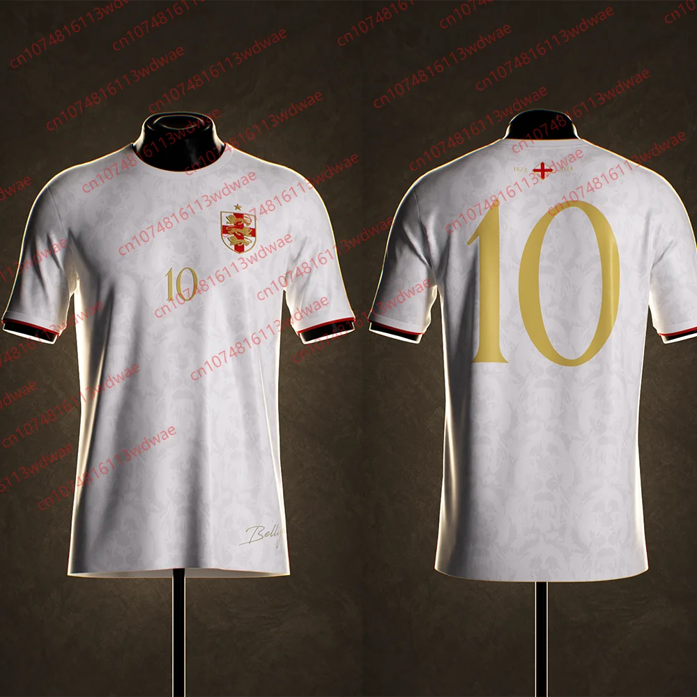 

Футболка для мужчин, футбольный трикотаж в Англии, с коротким рукавом, быстросохнущая, комплект из джерси Bellingham 10, комплект из джерси Bellingham 5, комплект детского джерси