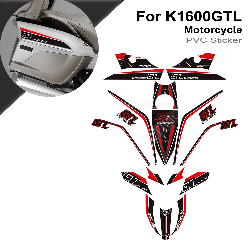 For BMW K1600GTL K1600 K 1600 GTL Motorcycle Tank Pad Stickers Windshield Protector Fairing Fender Trunk Luggage Decals