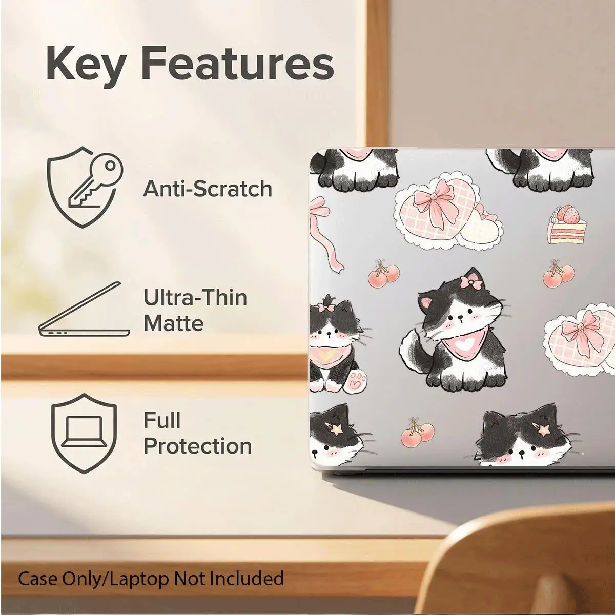 Case for MacBook,compatible with 13 Neo/13.3 Air/13.3 Pro/13.6Air/14.2 Pro/15Air/16.512Pro