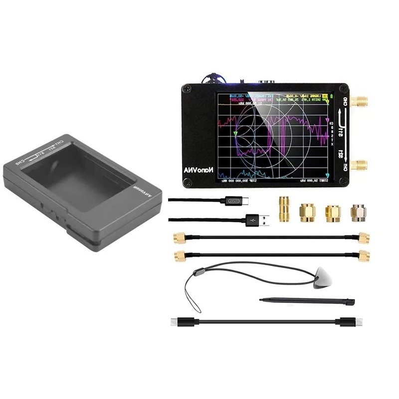 AS60-For Nanovna-H HF VHF UHF 50Khz-1.5Ghz Antenna Vector Network Analyzer,Measuring S Parameters,SWR Phase,Delay