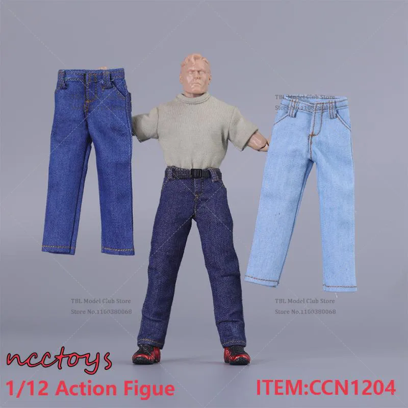 In Stock CCN1204 Multicolour 1/12 Scale Male Soldier Clothes Fashion Jeans for 6inch NW GW Nottman GT Action Figure Body Model T