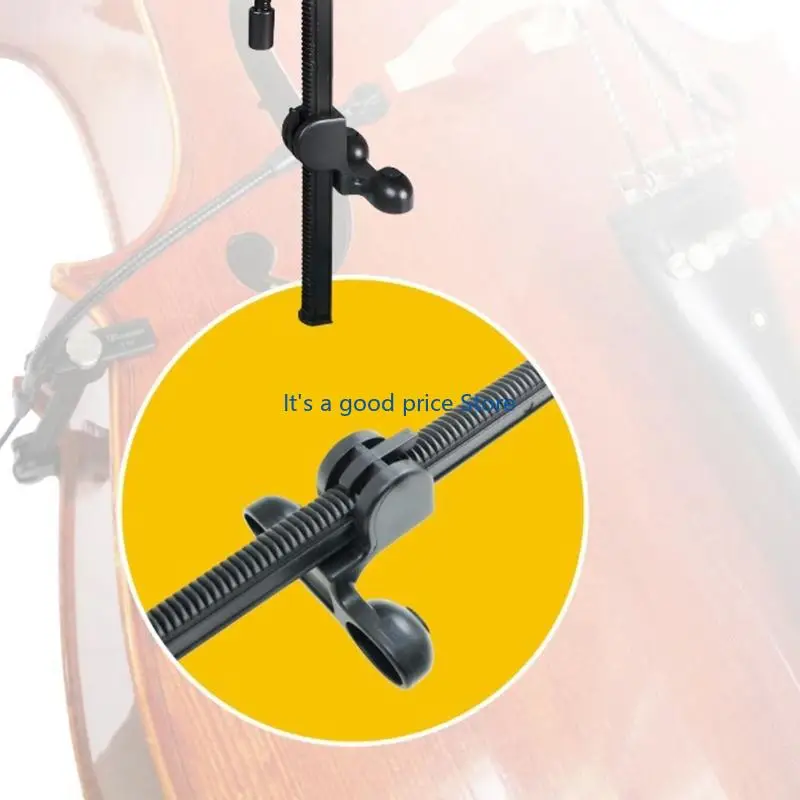  Padded Instrument Clamp with Flexible Sound Pickup Positioning Arm