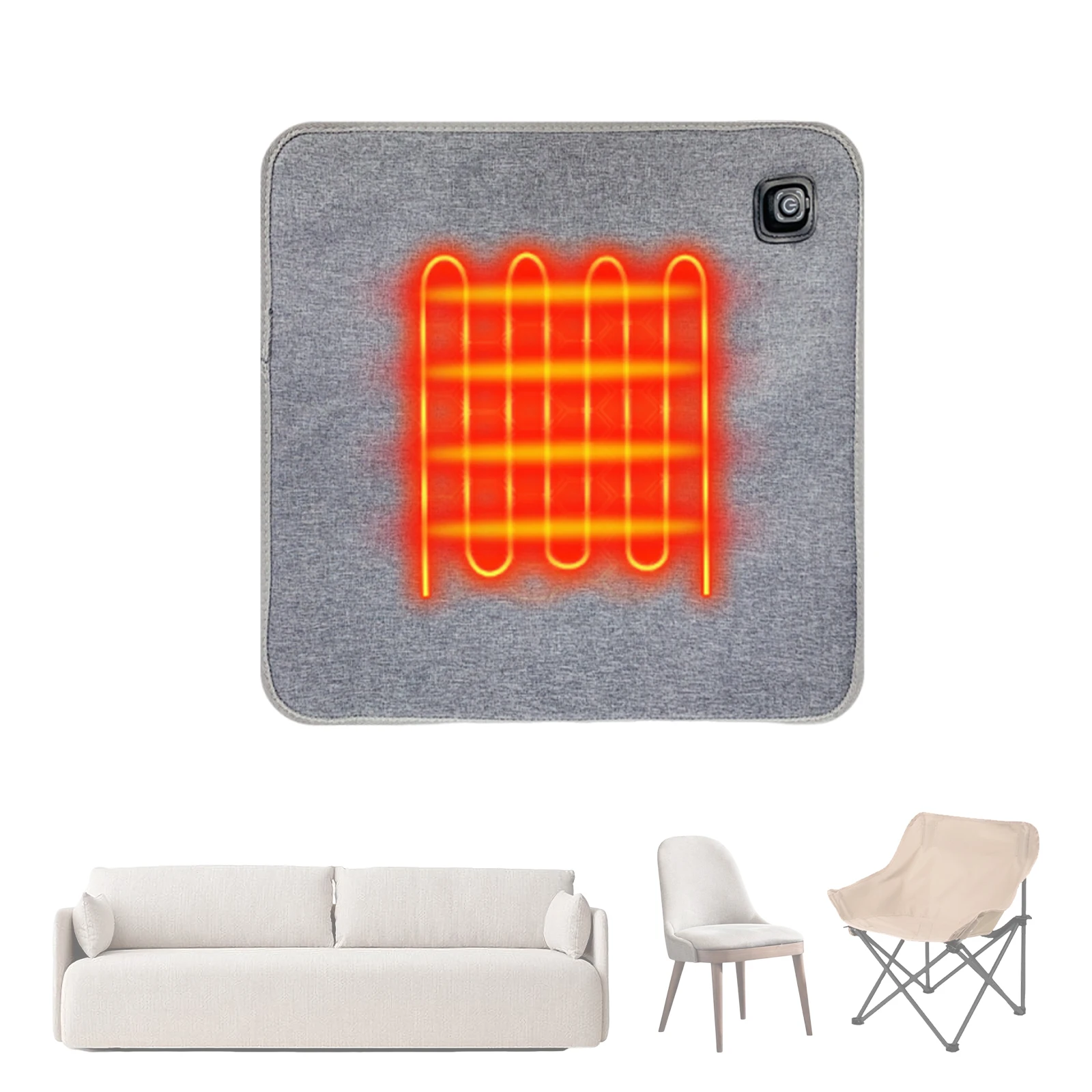 Outdoor Sports Center - Coussin chauffant électrique alimenté par USB/Type-C,