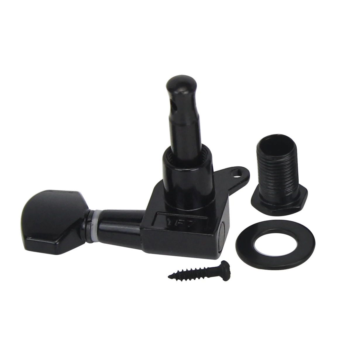 Fleor 6pcs schwarze Gitarren-Stimm tasten Heringe Maschinen köpfe 6r/6l/3 l3r zur Auswahl – Detail 5