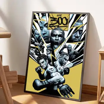 הדפסים ופוסטרים באיכות טובה של לוחם UFC 300, עיצוב וינטג' לחדר בר, בית קפה, עיצוב הבית 10 best sales פוסטרים של UFC - №7