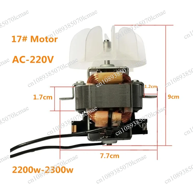 Hair dryer parts for hair salon professional high power hair dryer motor #17 motor with fan leaf 220V 2200W-2300W