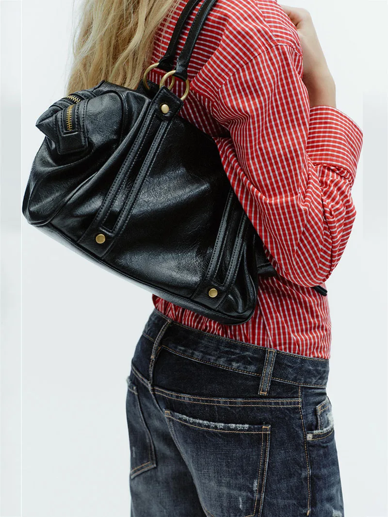 

High Quality PU Leather Purses Female Fashion Soft Mini Boston Bags for Women Designer Handbags Quilted Shoulder Crossbody Bag