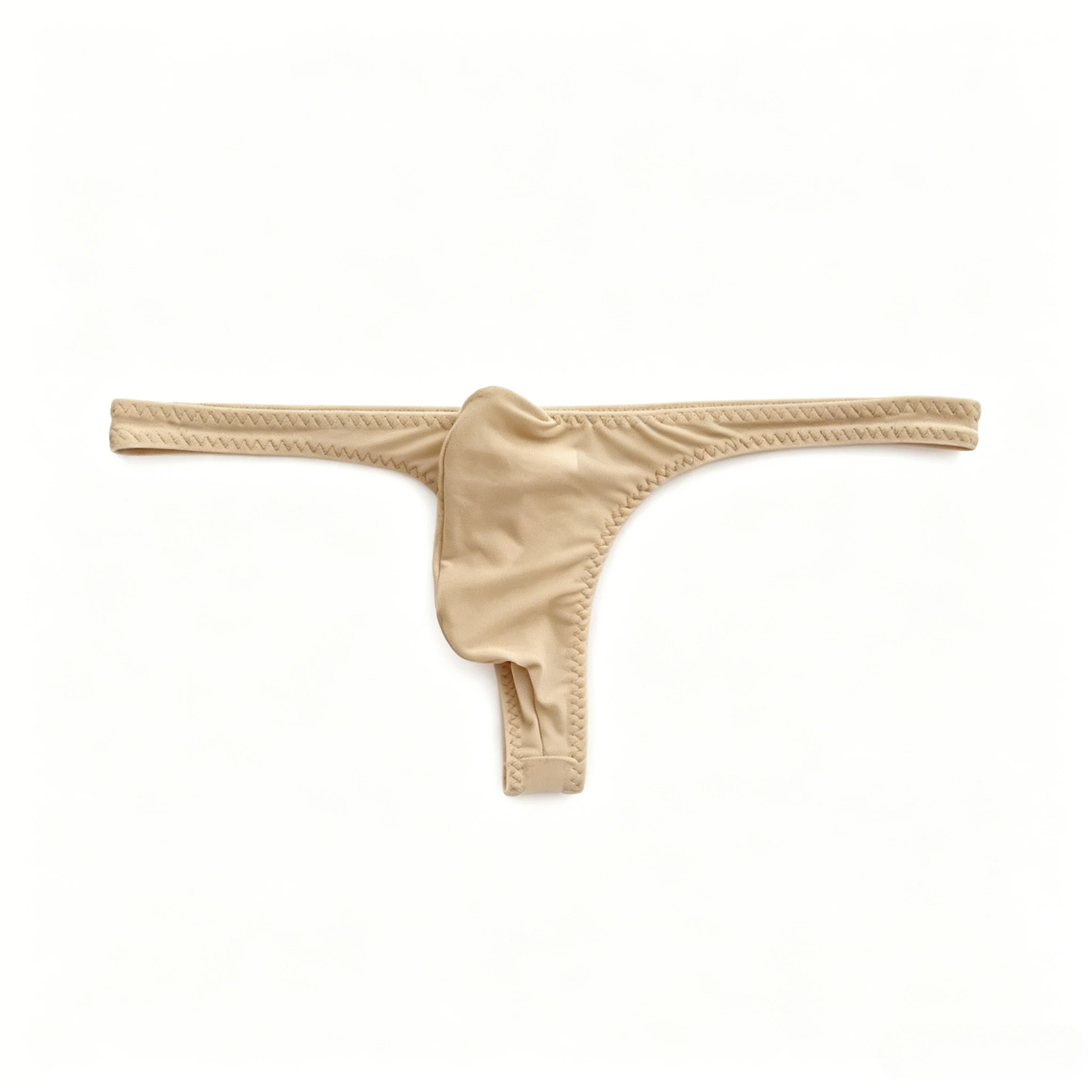 

Men Ice Silk Uplift Thong Underwear Sexy T-Back Low Waist Bulge Pouch Briefs Panties